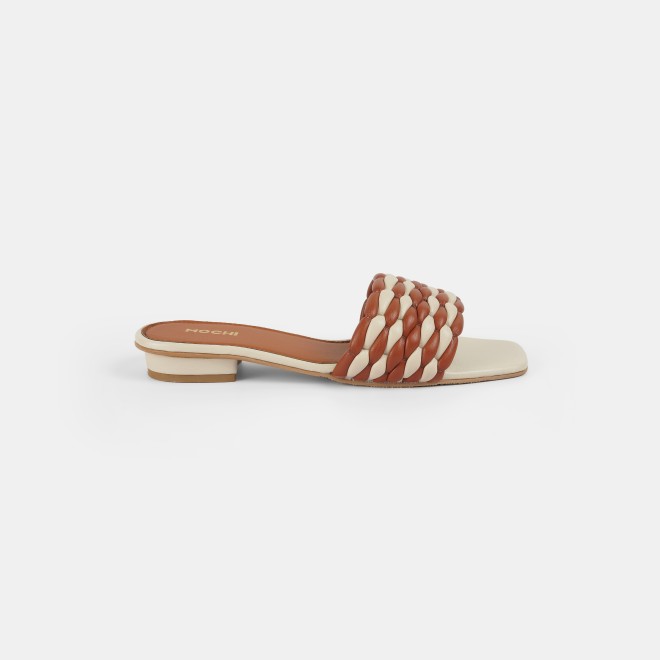 Mochi Women Beige Casual Slip Ons (SKU: 41-424-20-39)