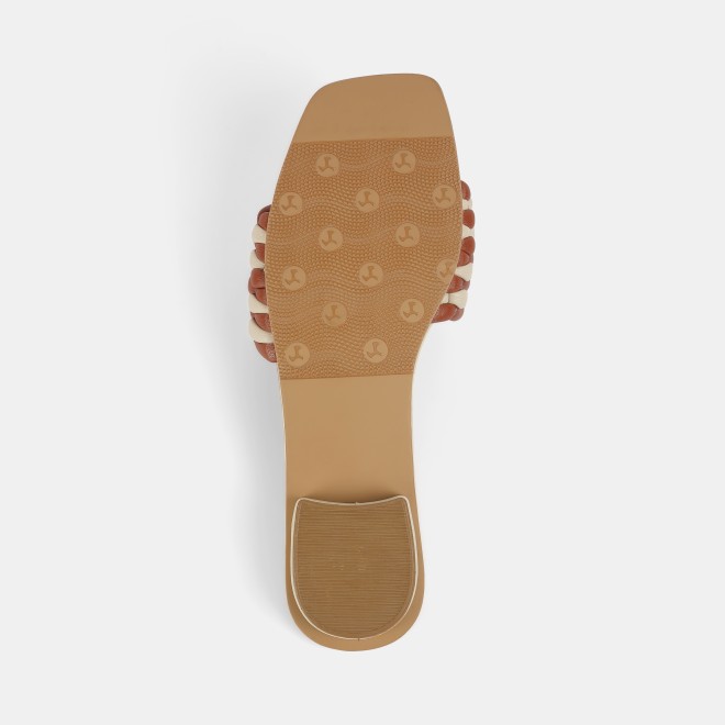 Mochi Women Beige Casual Slip Ons (SKU: 41-424-20-39)