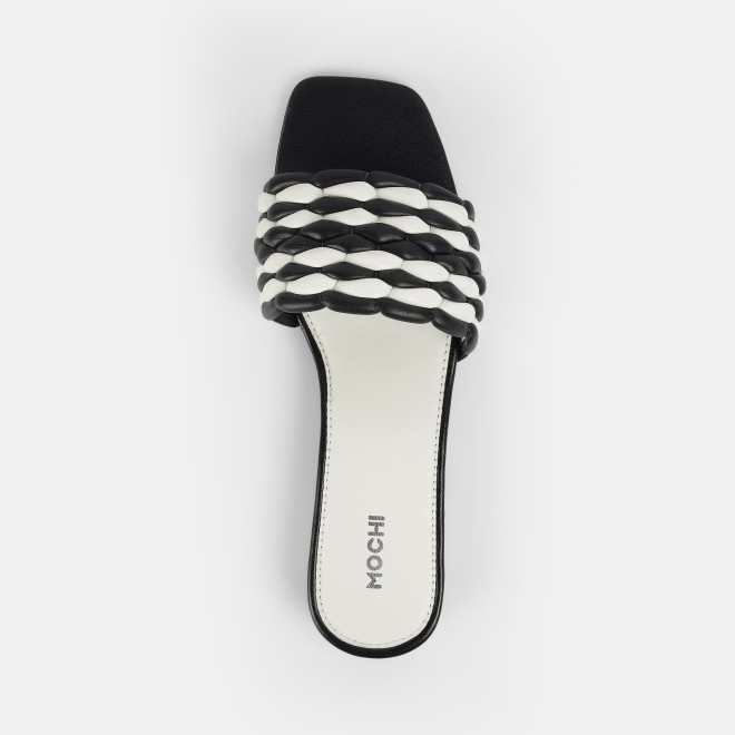 Mochi Women Black Casual Slip Ons (SKU: 41-424-11-37)
