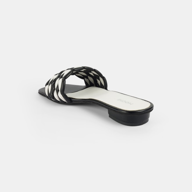 Mochi Women Black Casual Slip Ons (SKU: 41-424-11-37)