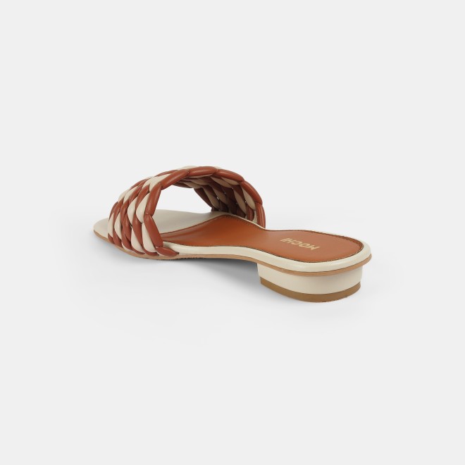 Mochi Women Beige Casual Slip Ons (SKU: 41-424-20-39)