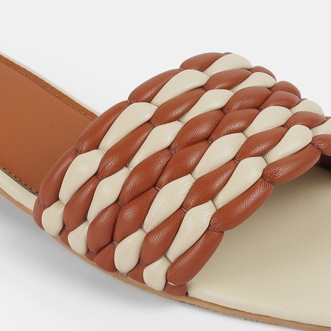 Mochi Women Beige Casual Slip Ons (SKU: 41-424-20-39)