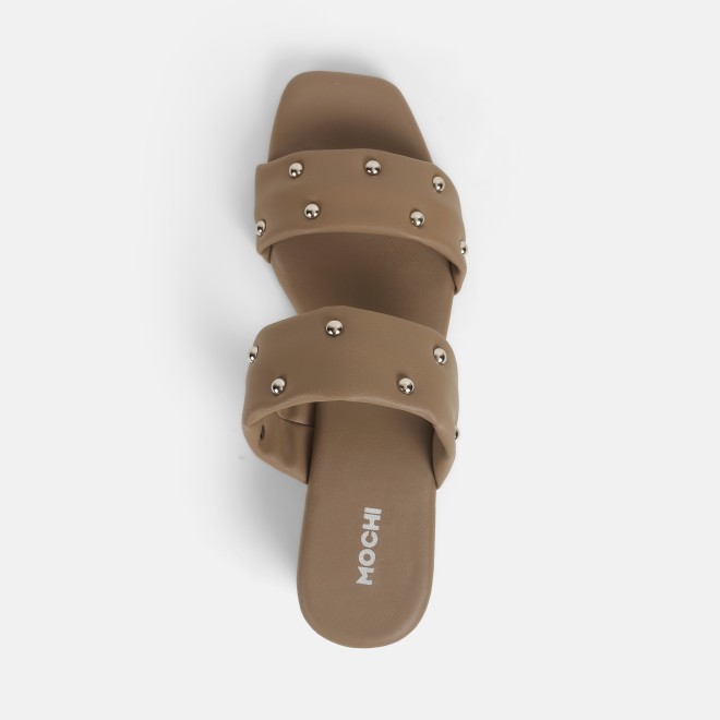 Mochi Women Rose-gold Ethnic Slip Ons (SKU: 41-425-22-36)