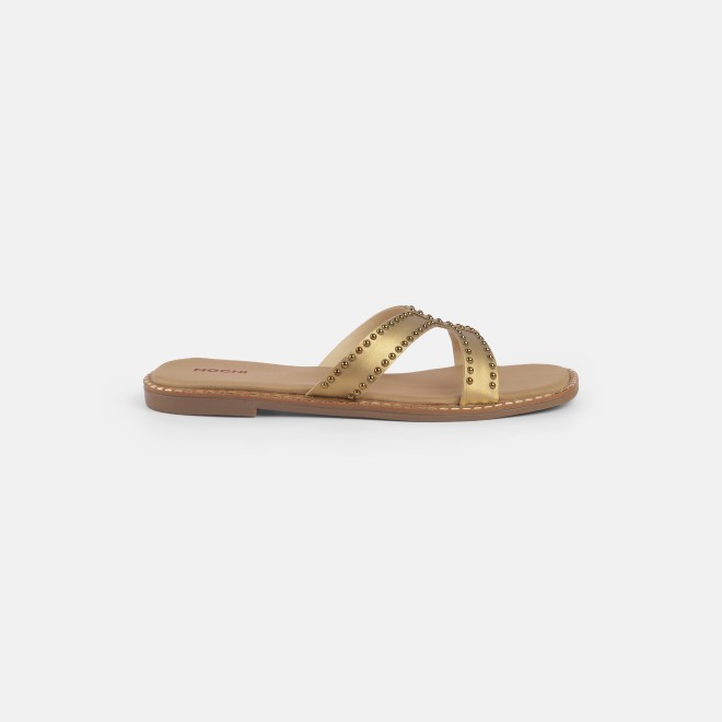 Mochi Women Antic-gold Casual Slip Ons (SKU: 41-427-28-37)
