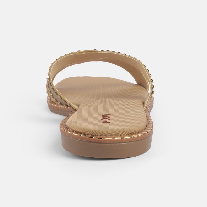 Mochi Women Antic-gold Casual Slip Ons (SKU: 41-427-28-37)