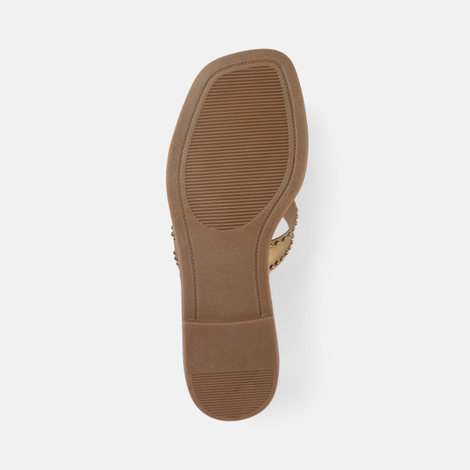 Mochi Women Antic-gold Casual Slip Ons (SKU: 41-427-28-37)