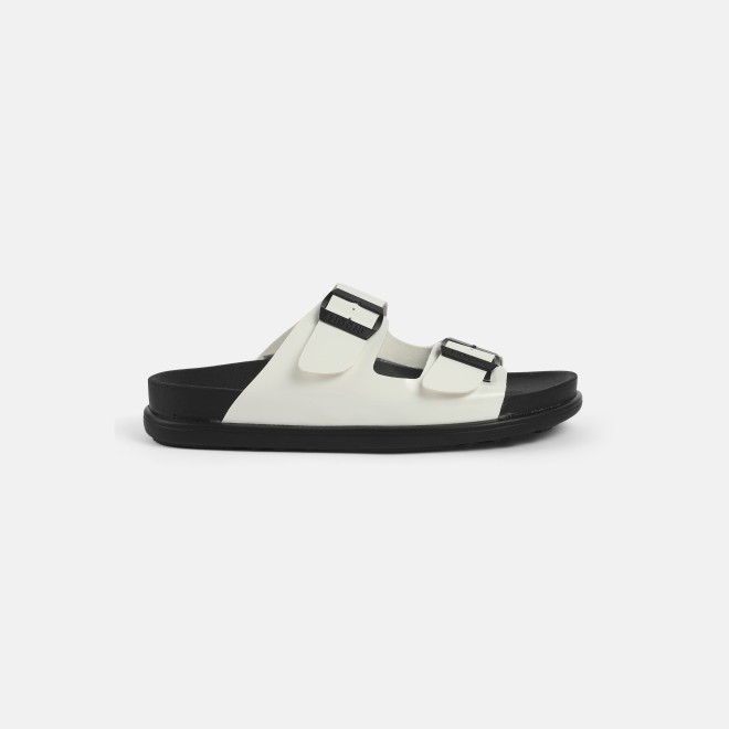 Mochi Women White Casual Slippers (SKU: 41-428-16-37)