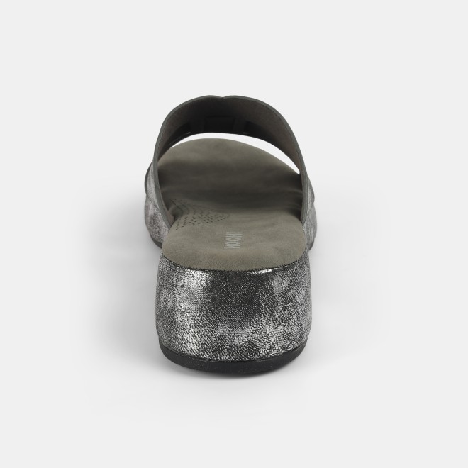 Mochi Women Gun-metal Casual Slip Ons (SKU: 41-429-29-36)
