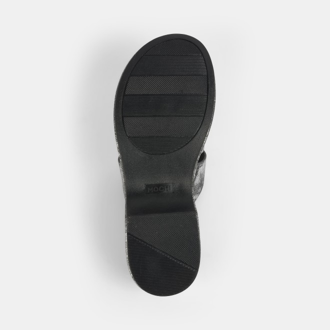 Mochi Women Gun-metal Casual Slip Ons (SKU: 41-429-29-36)