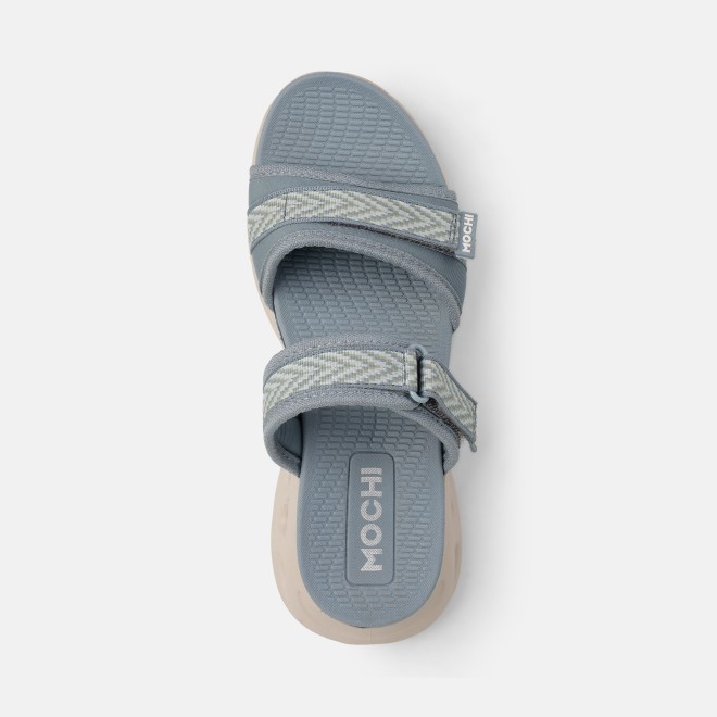 Mochi Women Light-blue Casual Slip Ons (SKU: 41-431-32-36)