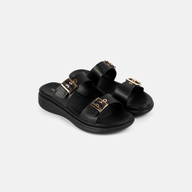Mochi Women Black Casual Slip Ons (SKU: 41-432-11-37)