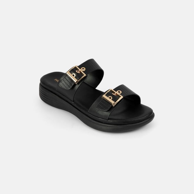 Mochi Women Black Casual Slip Ons (SKU: 41-432-11-37)