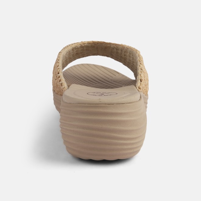 Mochi Women Beige Casual Slip Ons (SKU: 41-452-20-39)