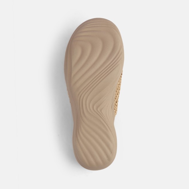 Mochi Women Beige Casual Slip Ons (SKU: 41-452-20-39)