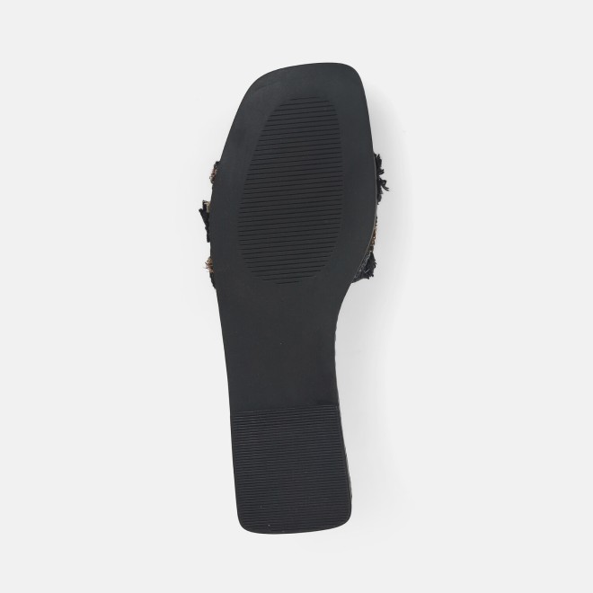 Mochi Women Black Casual Slippers (SKU: 41-453-11-37)