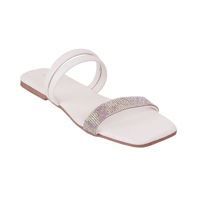 Mochi Women White Casual Slip Ons (SKU: 41-4635-16-36)