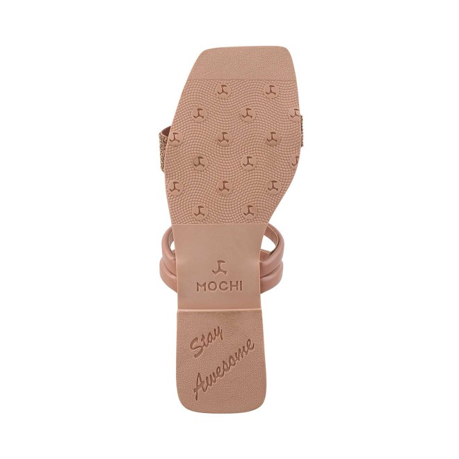 Mochi Women Peach Casual Slip Ons (SKU: 41-4635-80-36)