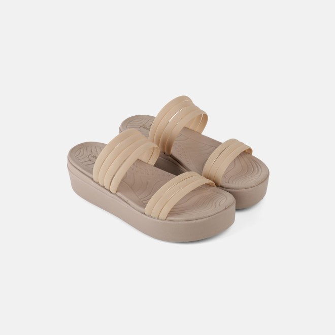 Mochi Women Beige Casual Slip Ons (SKU: 41-474-20-36)