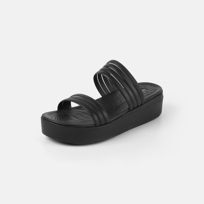 Mochi Women Black Casual Slip Ons (SKU: 41-474-11-36)