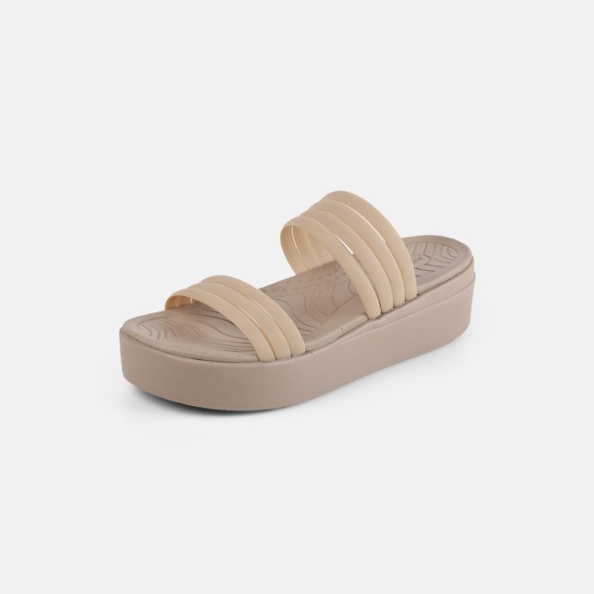 Mochi Women Beige Casual Slip Ons (SKU: 41-474-20-36)