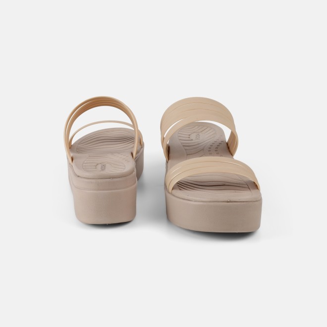 Mochi Women Beige Casual Slip Ons (SKU: 41-474-20-36)