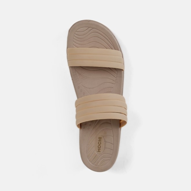 Mochi Women Beige Casual Slip Ons (SKU: 41-474-20-36)