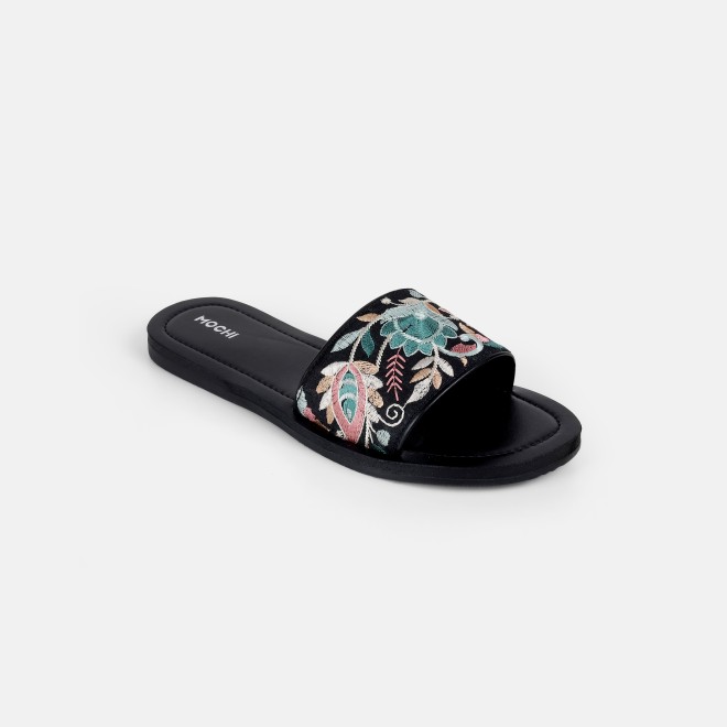Mochi Women Black Casual Slip Ons (SKU: 41-478-11-36)