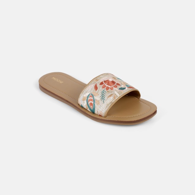 Mochi Women Beige Casual Slip Ons (SKU: 41-478-20-40)