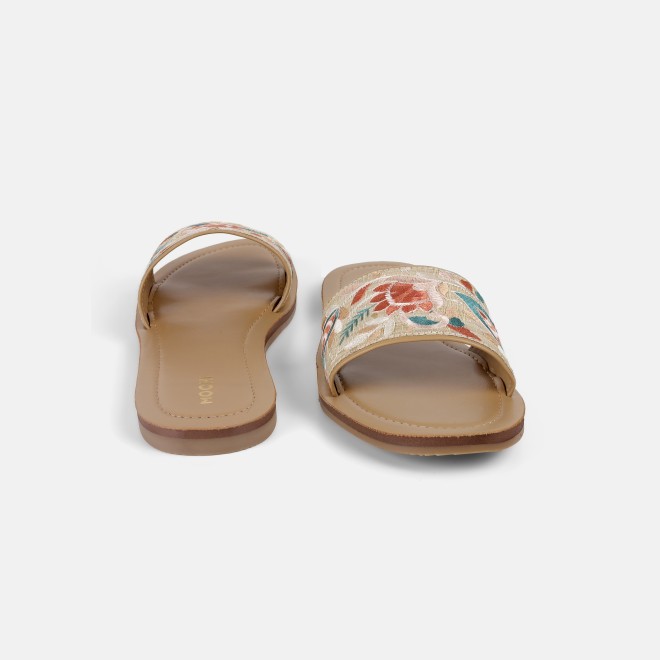 Mochi Women Beige Casual Slip Ons (SKU: 41-478-20-40)
