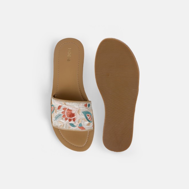 Mochi Women Beige Casual Slip Ons (SKU: 41-478-20-40)
