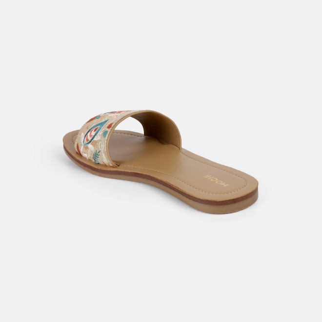 Mochi Women Beige Casual Slip Ons (SKU: 41-478-20-40)