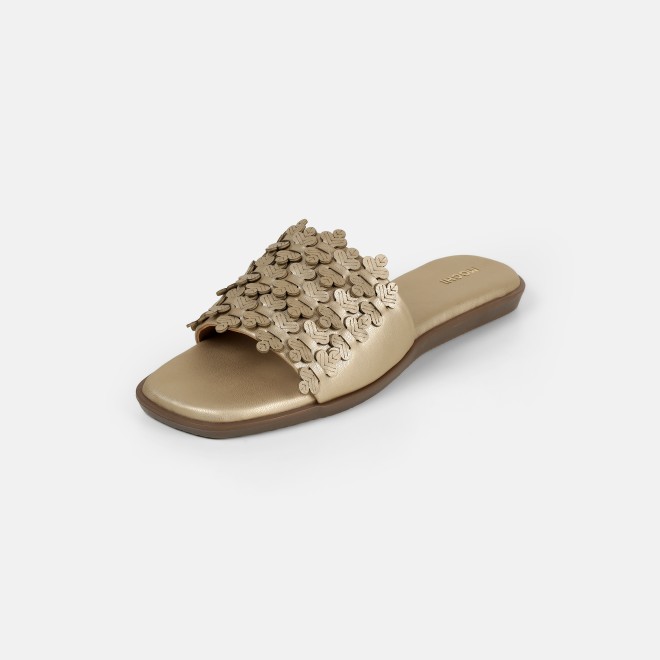 Mochi Women Gold Casual Slip Ons (SKU: 41-480-15-36)