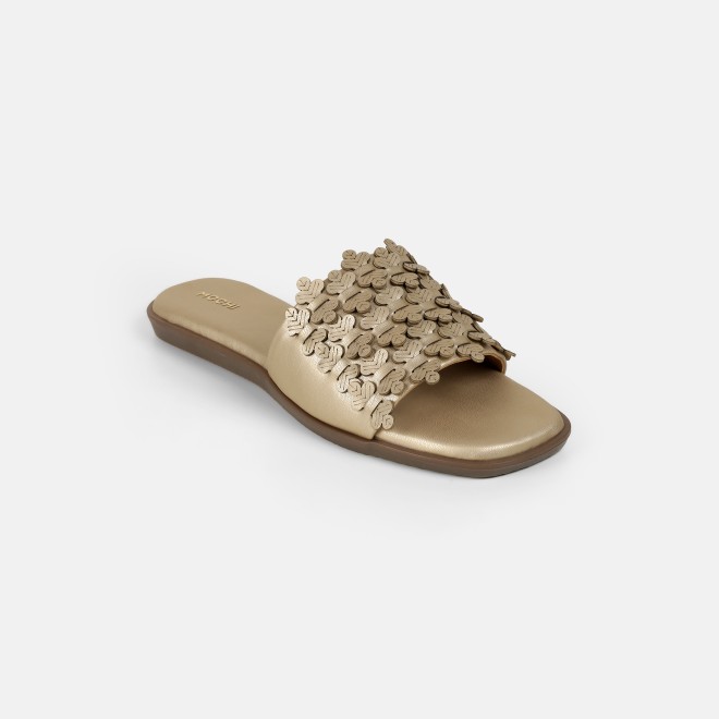 Mochi Women Gold Casual Slip Ons (SKU: 41-480-15-36)