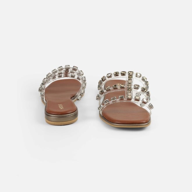 Mochi Women Gun-metal Casual Slip Ons (SKU: 41-481L-29-42)