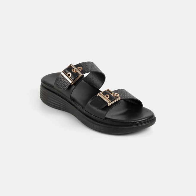 Mochi Women Black Casual Slip Ons (SKU: 41-482-11-36)