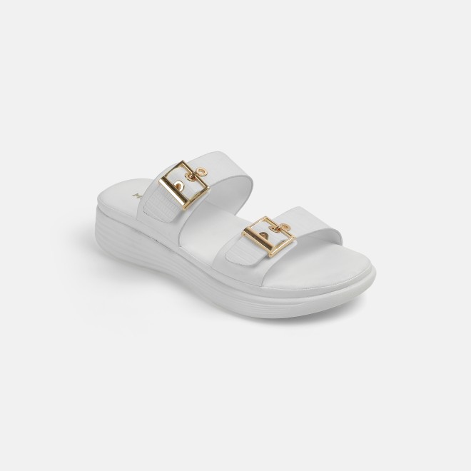 Mochi Women White Casual Slip Ons (SKU: 41-482-16-36)