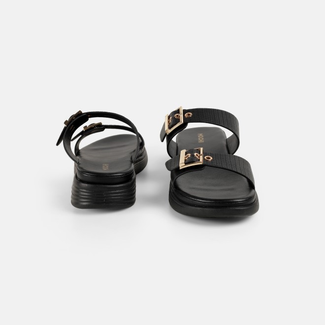 Mochi Women Black Casual Slip Ons (SKU: 41-482-11-36)