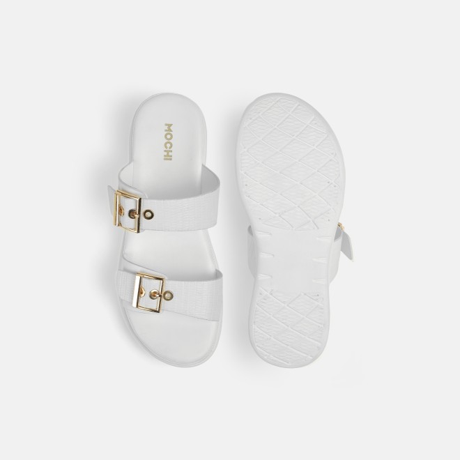 Mochi Women White Casual Slip Ons (SKU: 41-482-16-36)