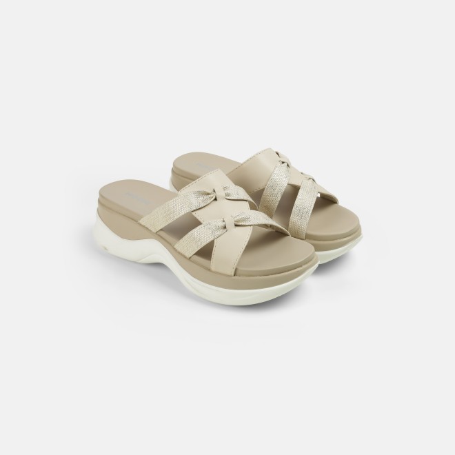 Mochi Women Beige Casual Slip Ons (SKU: 41-483-20-36)