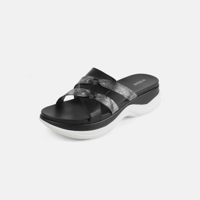 Mochi Women Black Casual Slip Ons (SKU: 41-483-11-36)