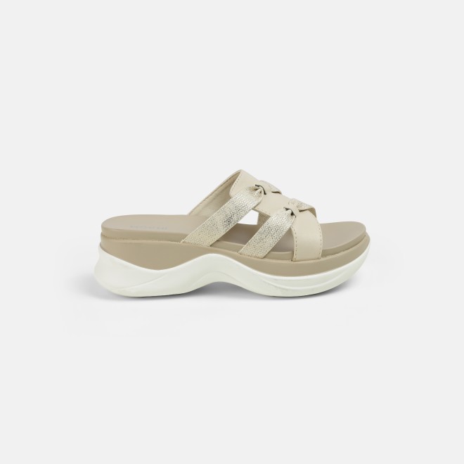 Mochi Women Beige Casual Slip Ons (SKU: 41-483-20-36)