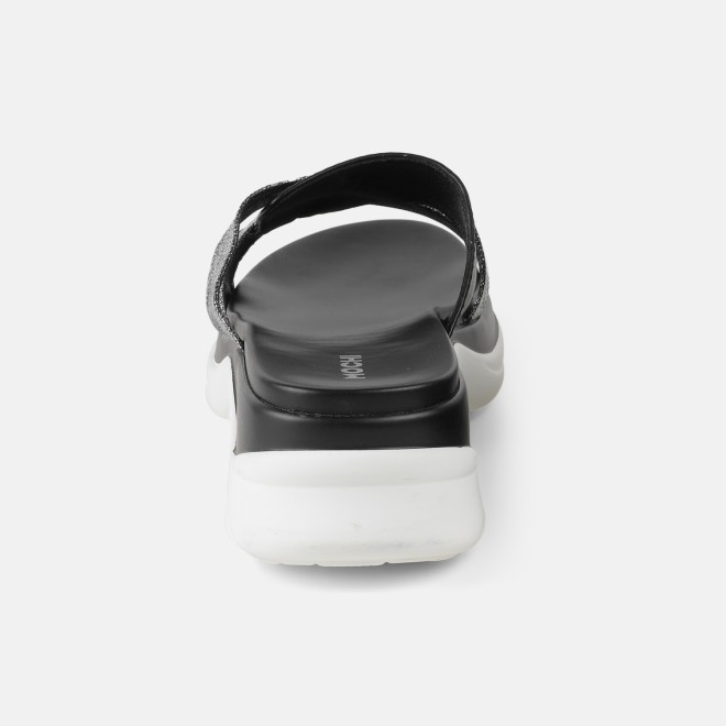 Mochi Women Black Casual Slip Ons (SKU: 41-483-11-36)