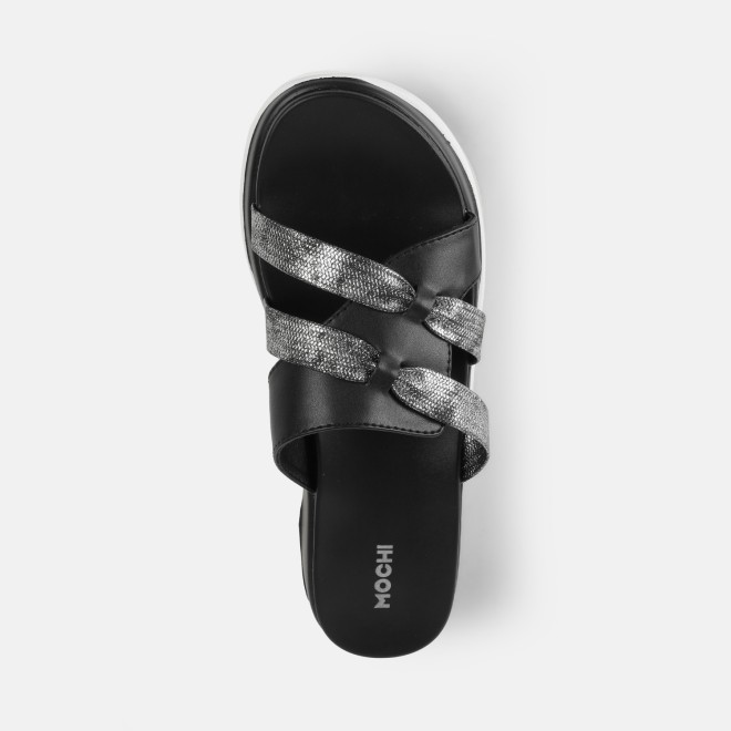 Mochi Women Black Casual Slip Ons (SKU: 41-483-11-36)