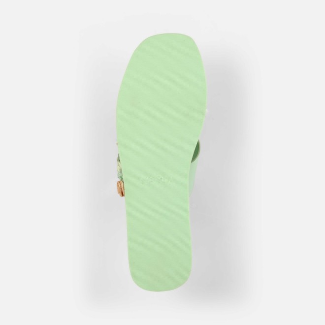 Mochi Women Green Casual Slip Ons (SKU: 41-486-21-36)