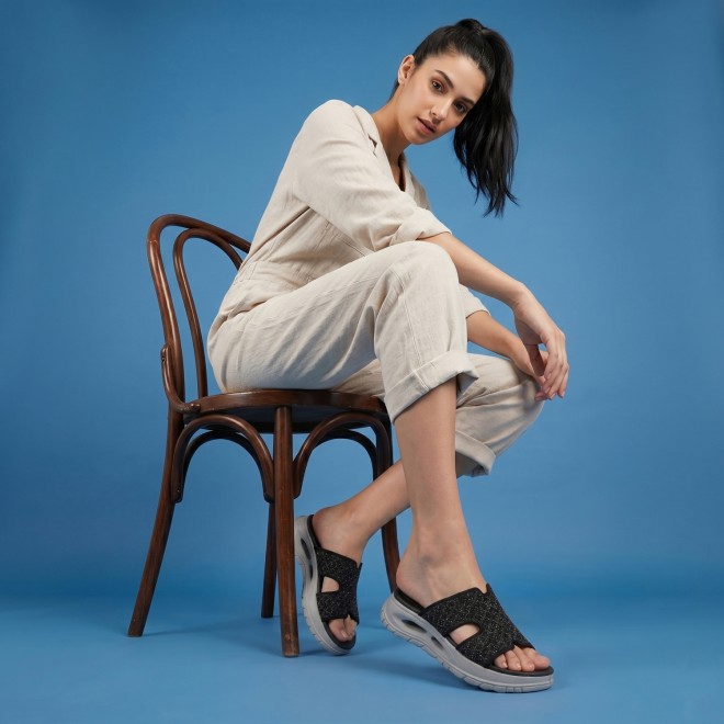 Mochi Women Black Casual Slip Ons (SKU: 41-490-11-36)