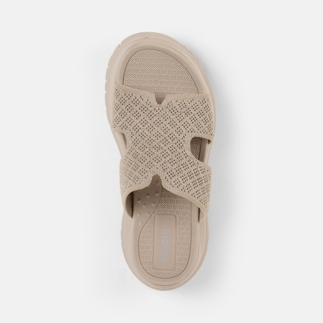 Mochi Women Beige Casual Slip Ons (SKU: 41-490-20-36)