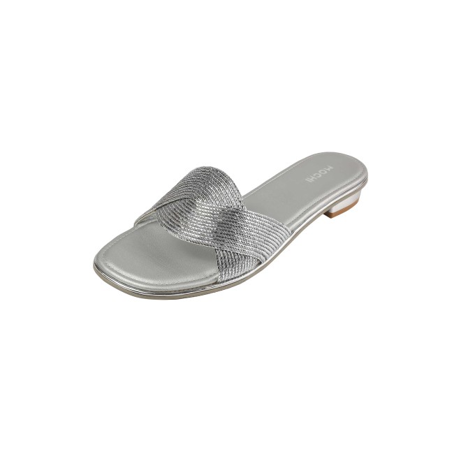 Mochi Women Silver Casual Slip Ons (SKU: 41-493-27-37)