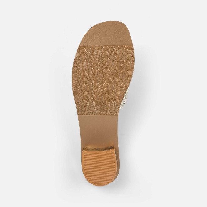 Mochi Women Gold Casual Slip Ons (SKU: 41-493-15-36)