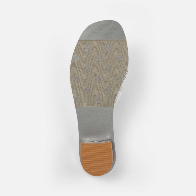 Mochi Women Silver Casual Slip Ons (SKU: 41-493-27-37)