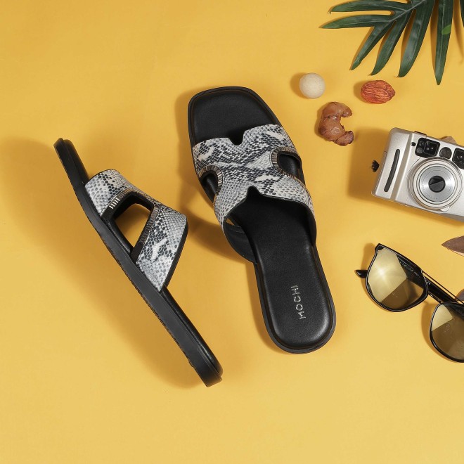 Women Black Casual Slip Ons